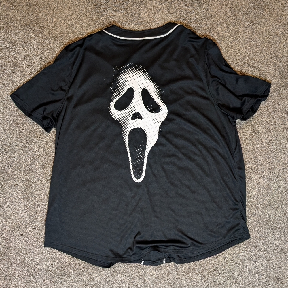 Hot Topic Black Scream Face Shirt